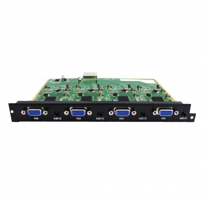 無縫矩陣4路VGA、Ypbpr分量及音頻輸入卡